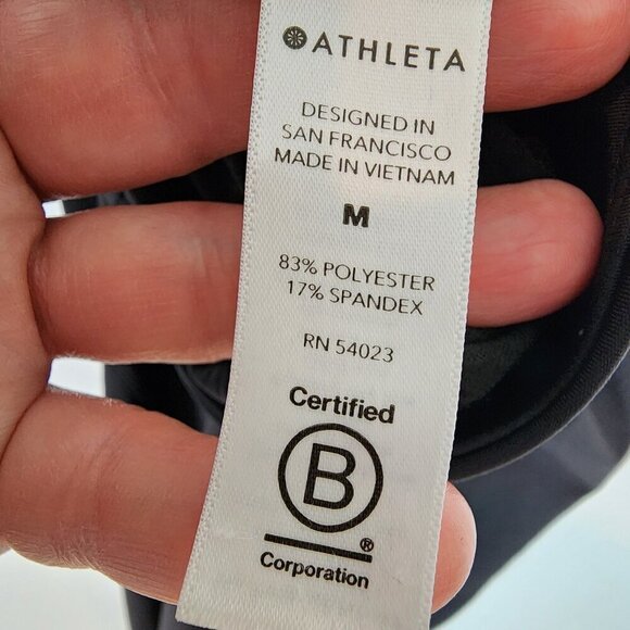 Athleta Distance Jogger Pants Activewear Black No Dig Waistband High Rise MEDIUM - Picture 9 of 13